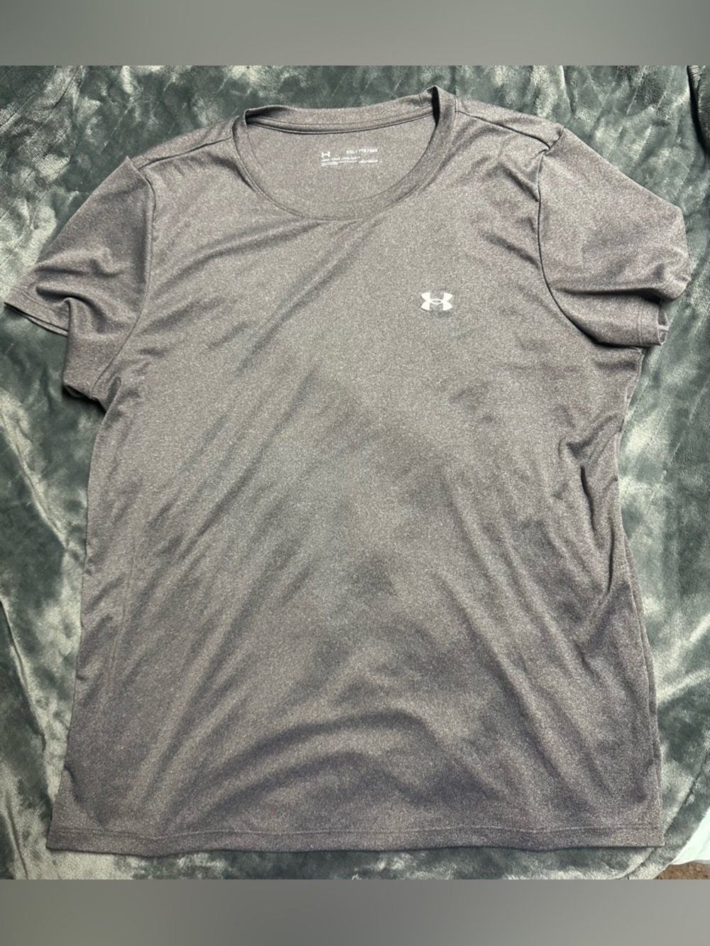 Under Armour women’s HeatGear Short Sleeve Tee - Heather Charcoal